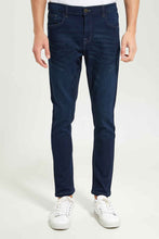 Load image into Gallery viewer, بنطلون جينز رجالي باللون الكحلي