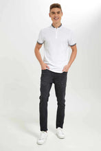 Load image into Gallery viewer, بنطلون جينز باللون الرمادي الداكن للرجال
