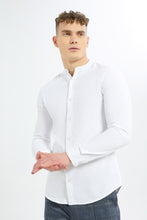 Load image into Gallery viewer, قميص ماندارين باللون الأبيض للرجال