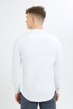 Load image into Gallery viewer, قميص ماندارين باللون الأبيض للرجال