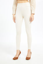 Load image into Gallery viewer, ليغينغز سليم فت باللون البيج للنساء