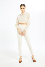 Load image into Gallery viewer, ليغينغز سليم فت باللون البيج للنساء