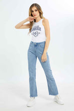 Load image into Gallery viewer, فيست مطبوع باللون الأبيض للنساء