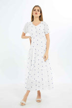 Load image into Gallery viewer, فستان باللون الأبيض للنساء