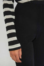 Load image into Gallery viewer, بنطلون واسع باللون الأسود للنساء