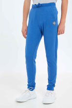 Load image into Gallery viewer, بنطلون رياضي باللون الأزرق للأولاد الكبار