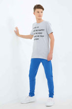 Load image into Gallery viewer, بنطلون رياضي باللون الأزرق للأولاد الكبار