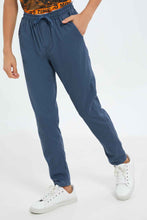 Load image into Gallery viewer, بنطلون باللون الأزرق للأولاد الكبار