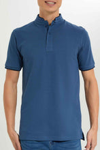 Load image into Gallery viewer, تيشيرت بولو باللون الأزرق للرجال