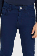 Load image into Gallery viewer, بنطلون جينز كحلي للأولاد الصغار