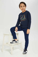 Load image into Gallery viewer, بنطلون جينز كحلي للأولاد الصغار