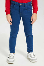 Load image into Gallery viewer, بنطلون جينز أزرق للأولاد الصغار