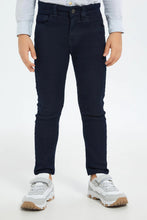 Load image into Gallery viewer, بنطلون جينز باللون الكحلي للأولاد الصغار
