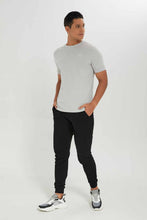 Load image into Gallery viewer, تي شيرت رمادي رجالي