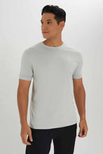 Load image into Gallery viewer, تي شيرت رمادي رجالي