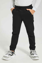 Load image into Gallery viewer, بنطلون جوغر أسود للأولاد