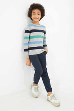 Load image into Gallery viewer, جوغر كحلي بخصر مطاطي للأولاد الصغار