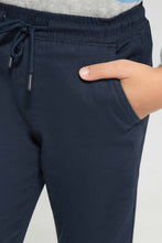 Load image into Gallery viewer, جوغر كحلي بخصر مطاطي للأولاد الصغار