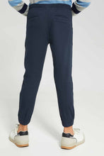 Load image into Gallery viewer, جوغر كحلي بخصر مطاطي للأولاد الصغار