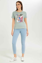 Load image into Gallery viewer, جيغنغ باللون الأزرق للنساء