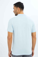 Load image into Gallery viewer, تيشيرت بولو منقط باللون الأزرق للرجال