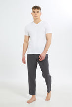 Load image into Gallery viewer, بنطلون بيجامة باللون الرمادي الداكن للرجال
