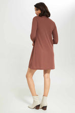 Load image into Gallery viewer, فستان نسائي مضلع الصدأ