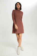 Load image into Gallery viewer, فستان نسائي مضلع الصدأ