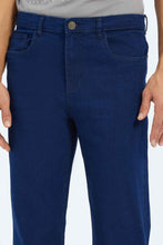 Load image into Gallery viewer, بنطلون جينز رجالي بقصة مستقيمة 5 جيوب كحلي