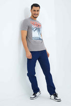 Load image into Gallery viewer, بنطلون جينز رجالي بقصة مستقيمة 5 جيوب كحلي
