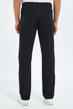 Load image into Gallery viewer, بنطلون جينز باللون الأسود للرجال