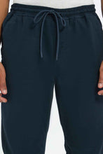 Load image into Gallery viewer, بنطلون بخصر مطاطي باللون الكحلي للرجال