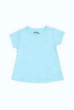 Load image into Gallery viewer, تيشيرت أزرق سادة للبنات الرضع