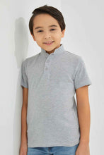 Load image into Gallery viewer, قميص بولو رمادي للأولاد