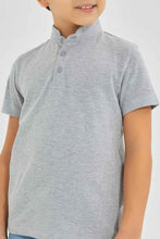 Load image into Gallery viewer, قميص بولو رمادي للأولاد