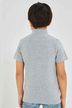 Load image into Gallery viewer, قميص بولو رمادي للأولاد