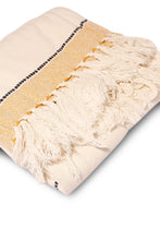 Load image into Gallery viewer, بطانية خفيفة باللون البيج مخططة