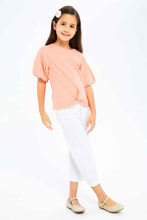 Load image into Gallery viewer, بنطلون واسع باللون الأبيض للبنات الصغار