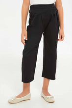 Load image into Gallery viewer, بنطلون واسع باللون الأسود للبنات الصغار