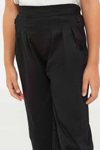 Load image into Gallery viewer, بنطلون واسع باللون الأسود للبنات الصغار