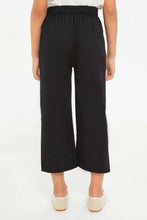 Load image into Gallery viewer, بنطلون واسع باللون الأسود للبنات الصغار