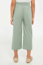 Load image into Gallery viewer, بنطلون واسع باللون الأخضر للبنات الصغار