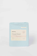 Load image into Gallery viewer, شرشف مطاطي باللون الأزرق (فردي)