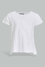 Load image into Gallery viewer, تيشيرت أساسي أبيض للبنات الرضّع