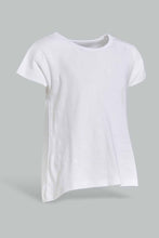 Load image into Gallery viewer, تيشيرت أساسي أبيض للبنات الرضّع