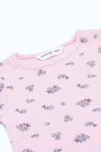 Load image into Gallery viewer, تيشيرت وردي بطبعة للبنات الرضع