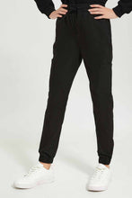 Load image into Gallery viewer, بنطلون سهل الأرتداء باللون الأسود للبنات الكبار