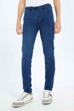 Load image into Gallery viewer, بنطلون جينز باللون الأزرق للأولاد الكبار