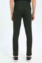 Load image into Gallery viewer, بنطلون جينز زيتي للأولاد الكبار