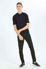 Load image into Gallery viewer, بنطلون جينز زيتي للأولاد الكبار